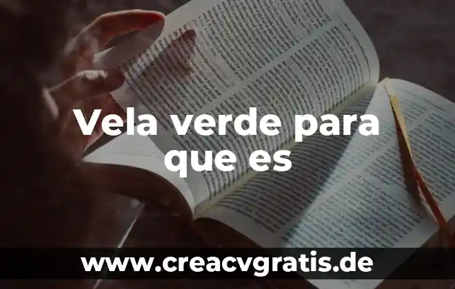 Vela de canela para que es 5 Vela verde para que es