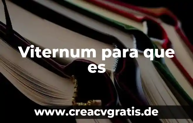 Zavala que es 3 Viternum para que es