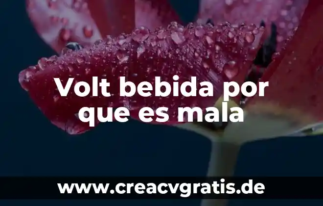 Qué es un reporte político ejemplo para niños 4 Volt bebida por que es mala
