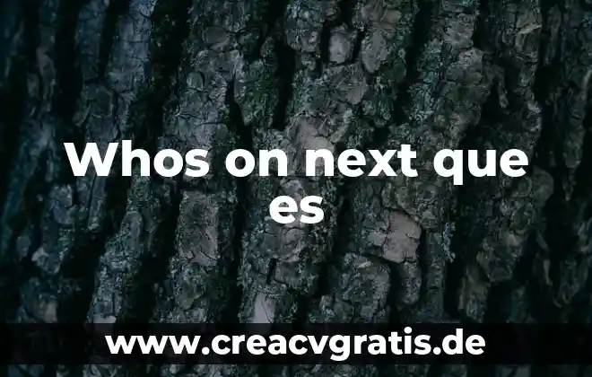 Que es eñ sol 8 Whos on next que es