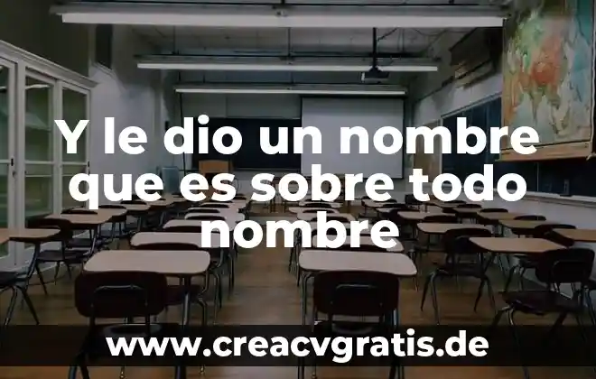 Todo mi lleva a ti que es cuento o novela 6 Y le dio un nombre que es sobre todo nombre